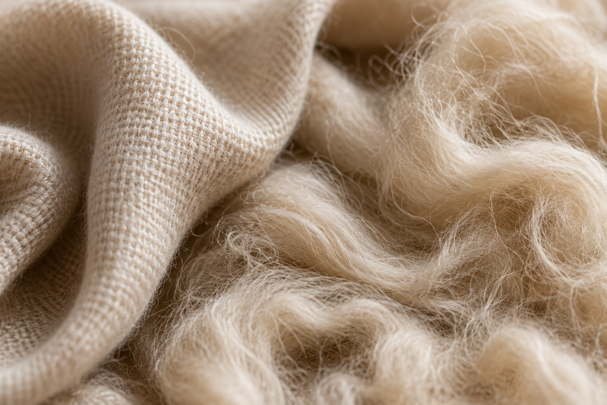 Natural textile detail